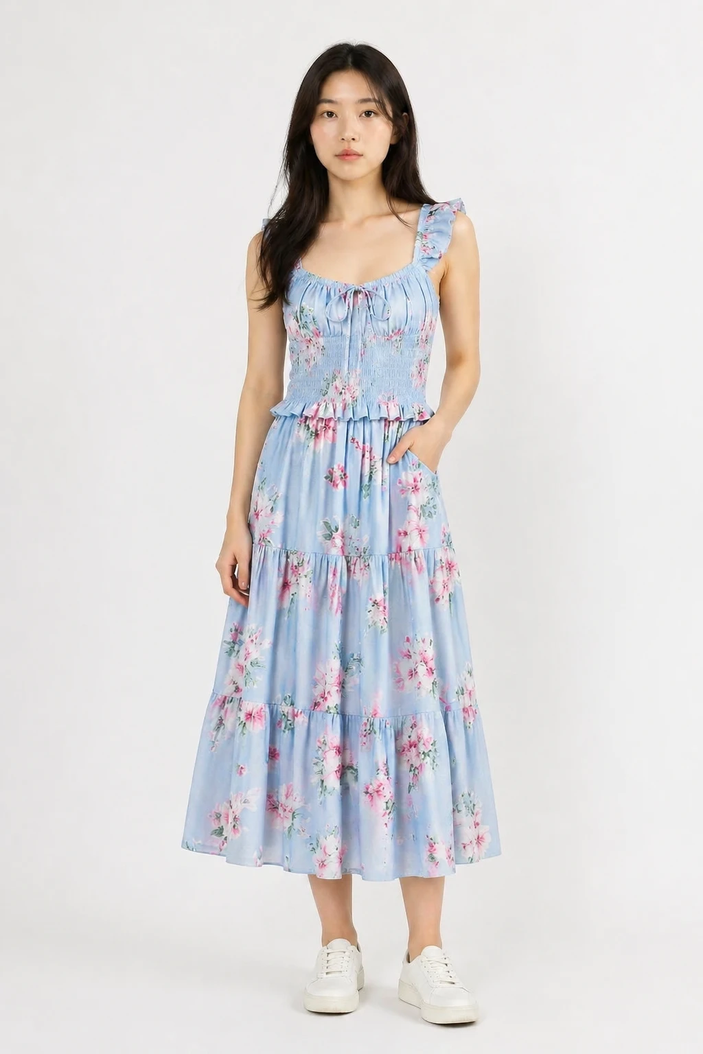 virtual try-on: dress the person in the first image with the clothing from the second image, natural realistic fit, preserve the person's face body an — GPT Image 2