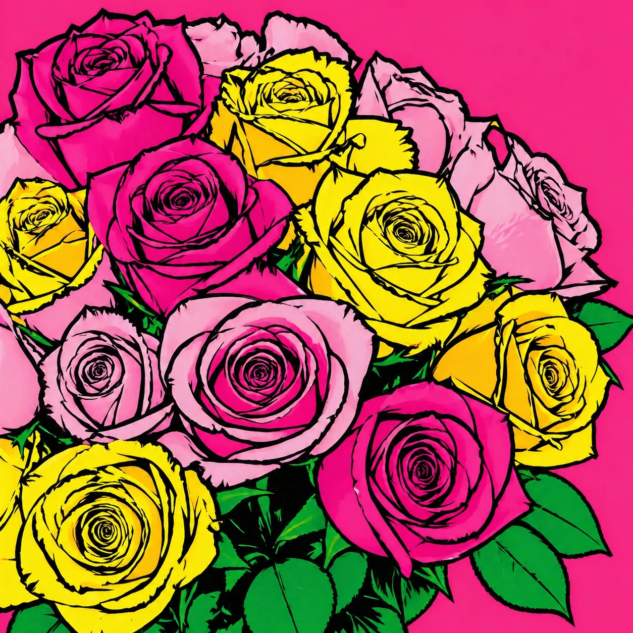 transform this photo into a vibrant pop art style, bold flat colors, thick black outlines, Andy Warhol inspired graphic art aesthetic — GPT Image 2